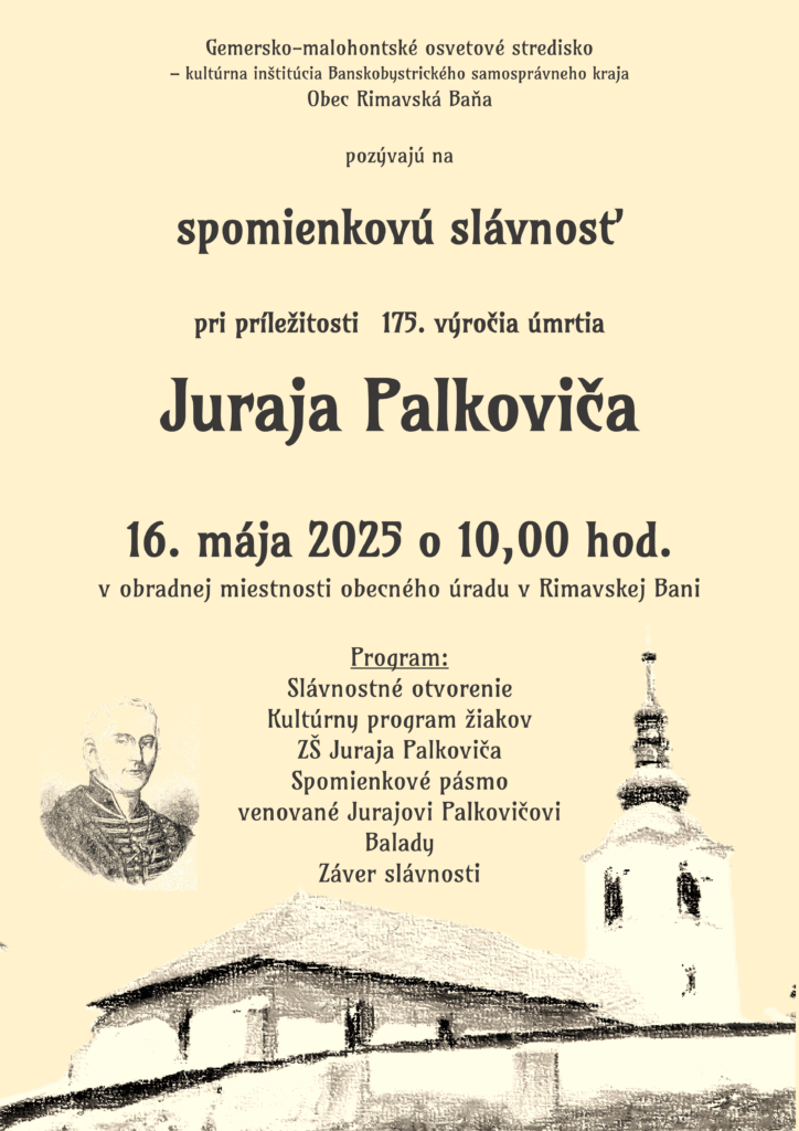 plagát podujatia, všetky informácie uvedené v texte